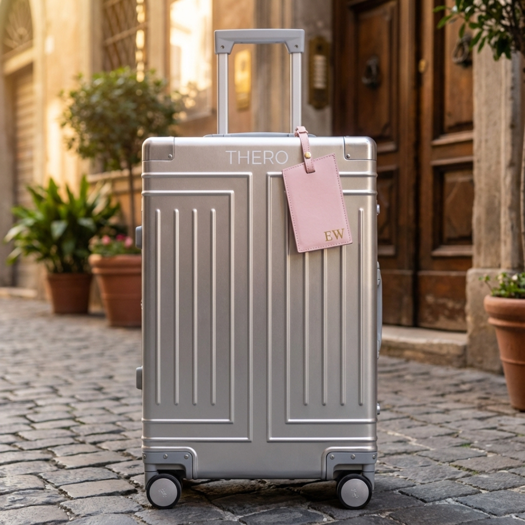 Faux Leather Luggage Tag